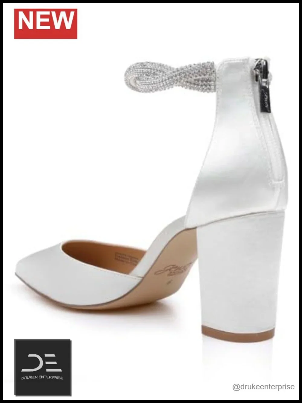 Jewel Badgley Mischka Tinsley Pointed Toe Block Heel Pumps | Gold Glitter Heels